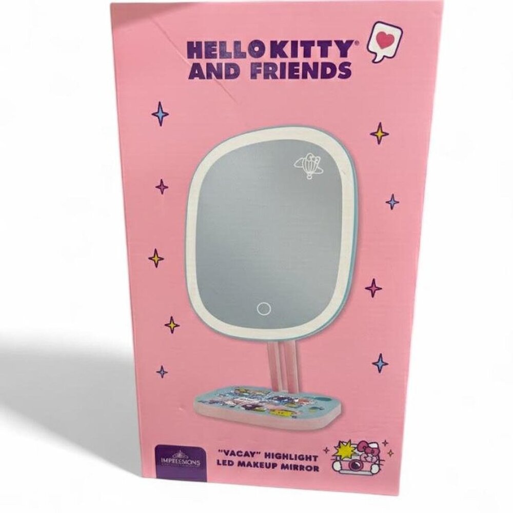 Hello Kitty and Friends "Vacay" Highlight LED Makeup Mirror Dimmable Dual Power